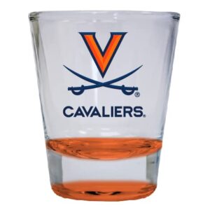 R and R Imports Virginia Cavaliers 2 ounce Color Shot Glasses Orange Officially Licensed Collegiate Product