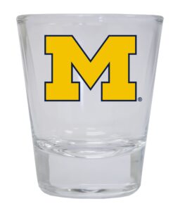 r and r imports michigan wolverines round shot glass 4-pack officially licensed collegiate product