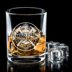 Eastham Firefighter Personalized Whiskey Glass (Custom Product)