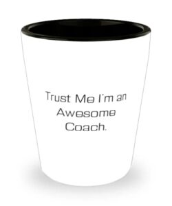 coach for colleagues, trust me i'm an awesome coach, new coach shot glass, ceramic cup from friends