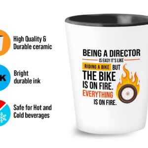 Bubble Hugs Director Shot Glass 1.5oz - Being A Director - Executive Manager Supervisor Minister Boss Chief Office Leader Curator Coordinator Filmmaker