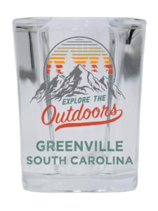 r and r imports greenville south carolina explore the outdoors souvenir 2 ounce square base liquor shot glass