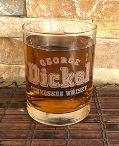 strollerscape george dickel collectible whiskey glass 8 oz_ab