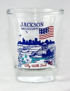 jackson mississippi great american cities collection shot glass