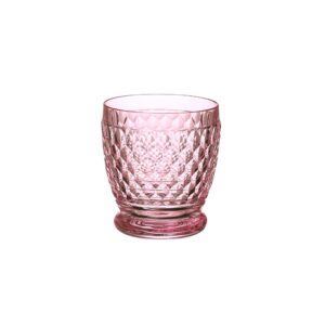 villeroy and boch coloured double old fashioned glass rose