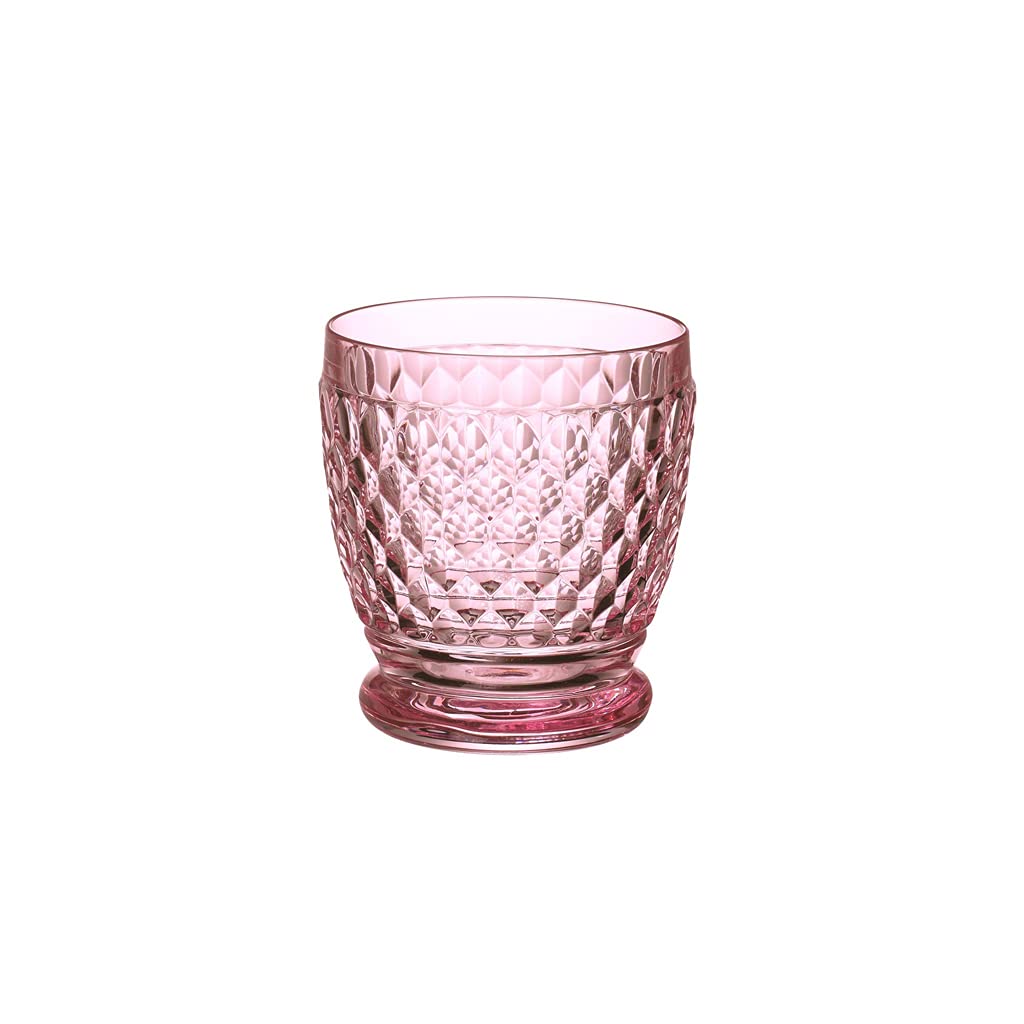 Villeroy and Boch Coloured Double Old Fashioned Glass Rose