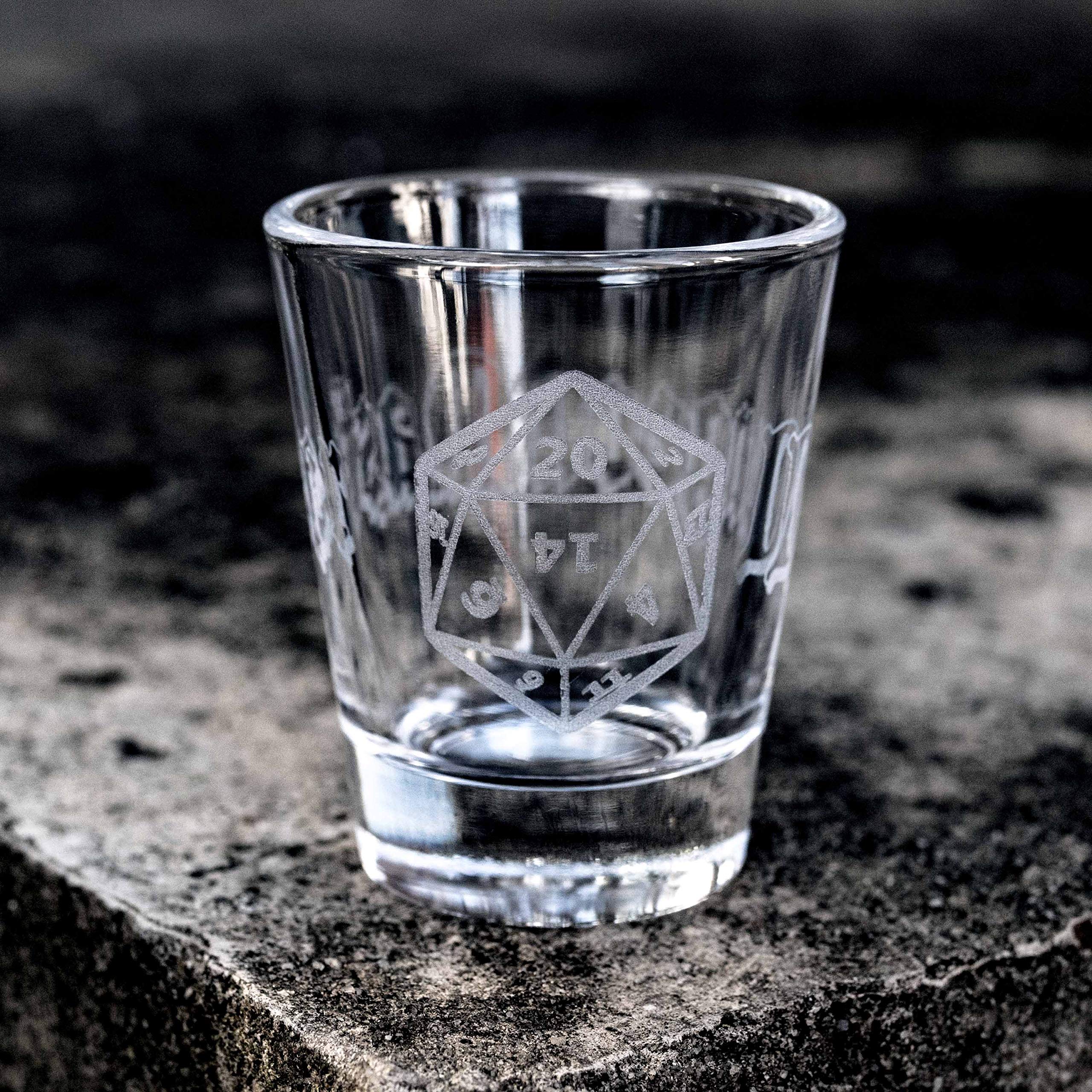 2oz Dungeon Master Shotglass LASER