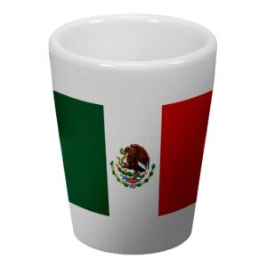 express it best shot glass - flag of mexico (mexican)
