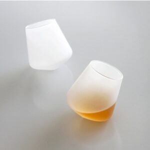 sempli 4 crystal frosted hand blown cupa shot ice glasses in gift box