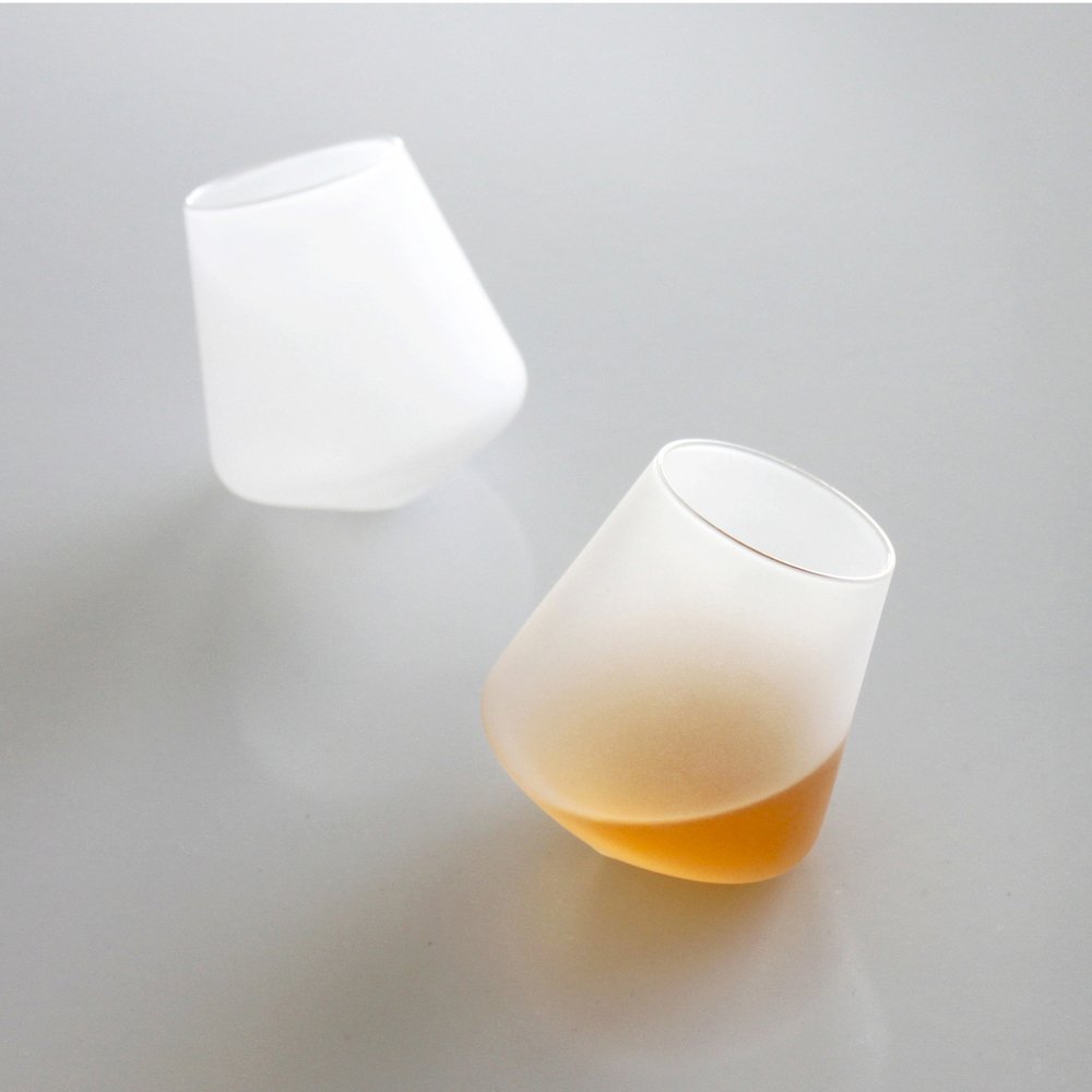 Sempli 4 Crystal Frosted Hand Blown Cupa Shot ICE Glasses in Gift Box