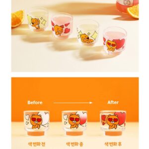 Kakao Ryan Soju Glass Soju Shot Glasses 4p Magic Alternating Temperature