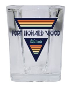r and r imports fort leonard wood missouri 2 ounce square base liquor shot glass retro design
