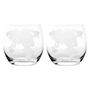 hemoton 2pcs map print mug juice cup mason jars iced coffee tumbler goblet expresso coffee cup espresso shot whiskey globe party tumblers vodka cup man strong coffee glass round