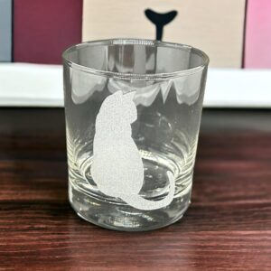 Brindle Southern Farms Cute Cats Being Cats Rocks Glasses: 4 Engraved 10oz. Rocks Drinking Glasses: cat lover, cat decor, cat mom