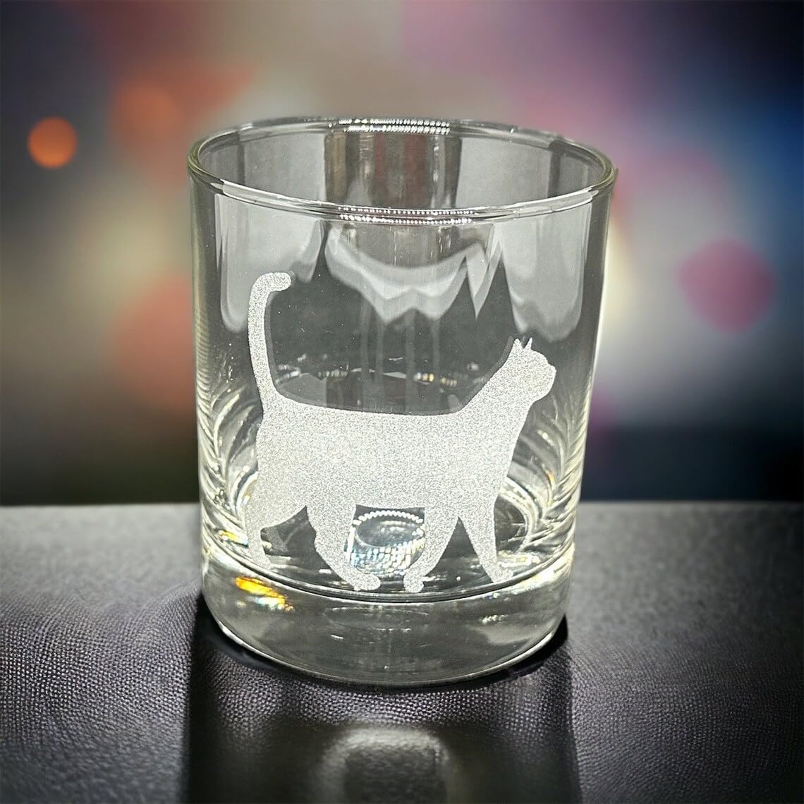 Brindle Southern Farms Cute Cats Being Cats Rocks Glasses: 4 Engraved 10oz. Rocks Drinking Glasses: cat lover, cat decor, cat mom