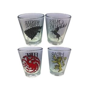 Game Of Thrones Shot Glasses (Set of 4)