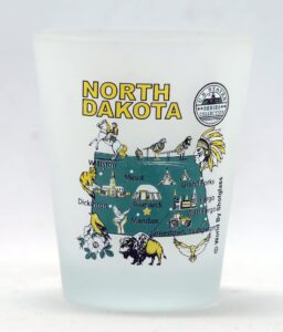 north dakota us states series collection shot glass