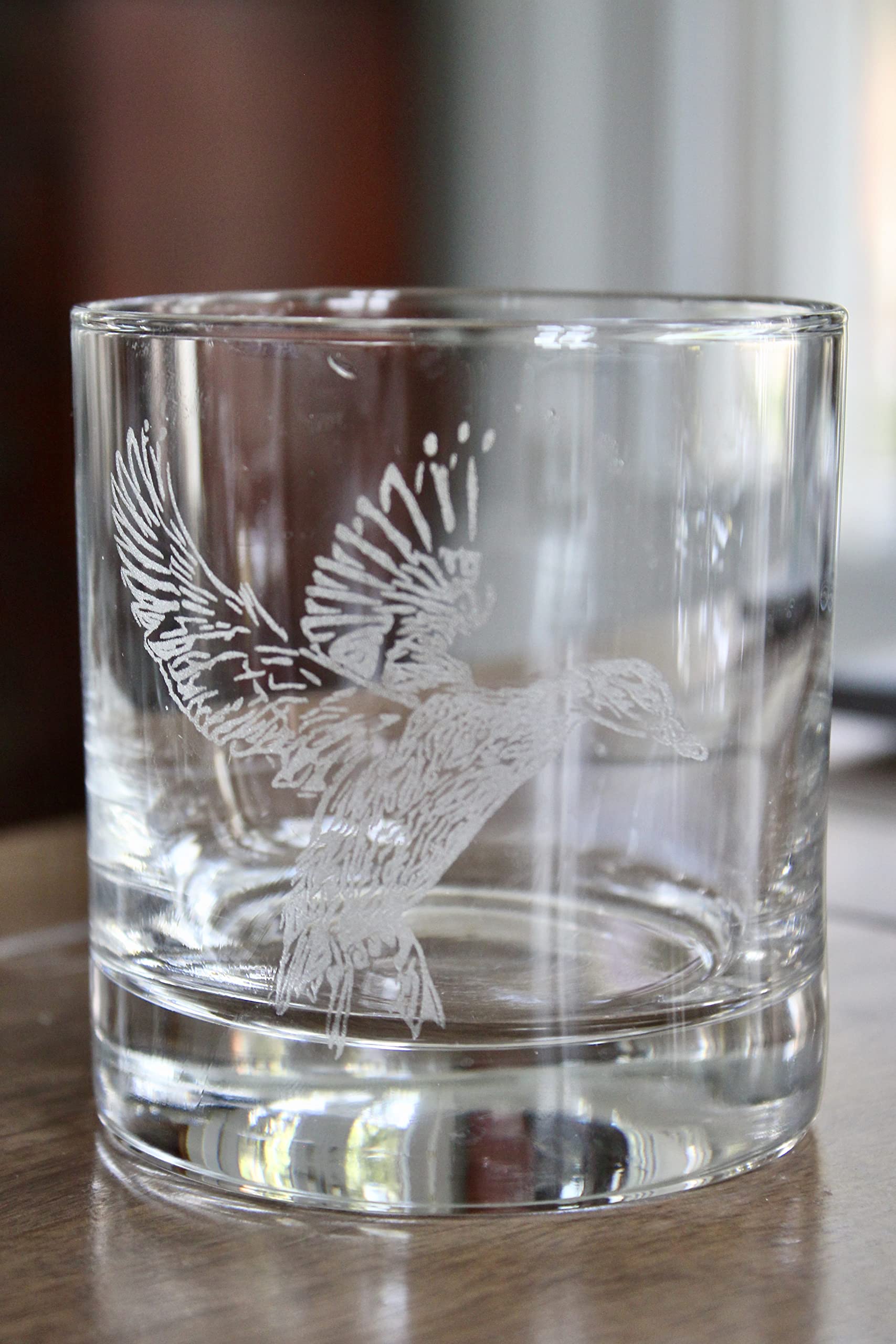 HullSpeed Designs Duck Engraved Rocks & Whiskey Glasses (Set of 2)