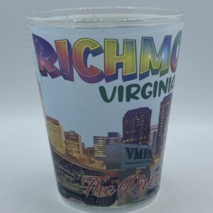 richmond virginia shot glass 2 onz. 2.25" high x 1.9" width