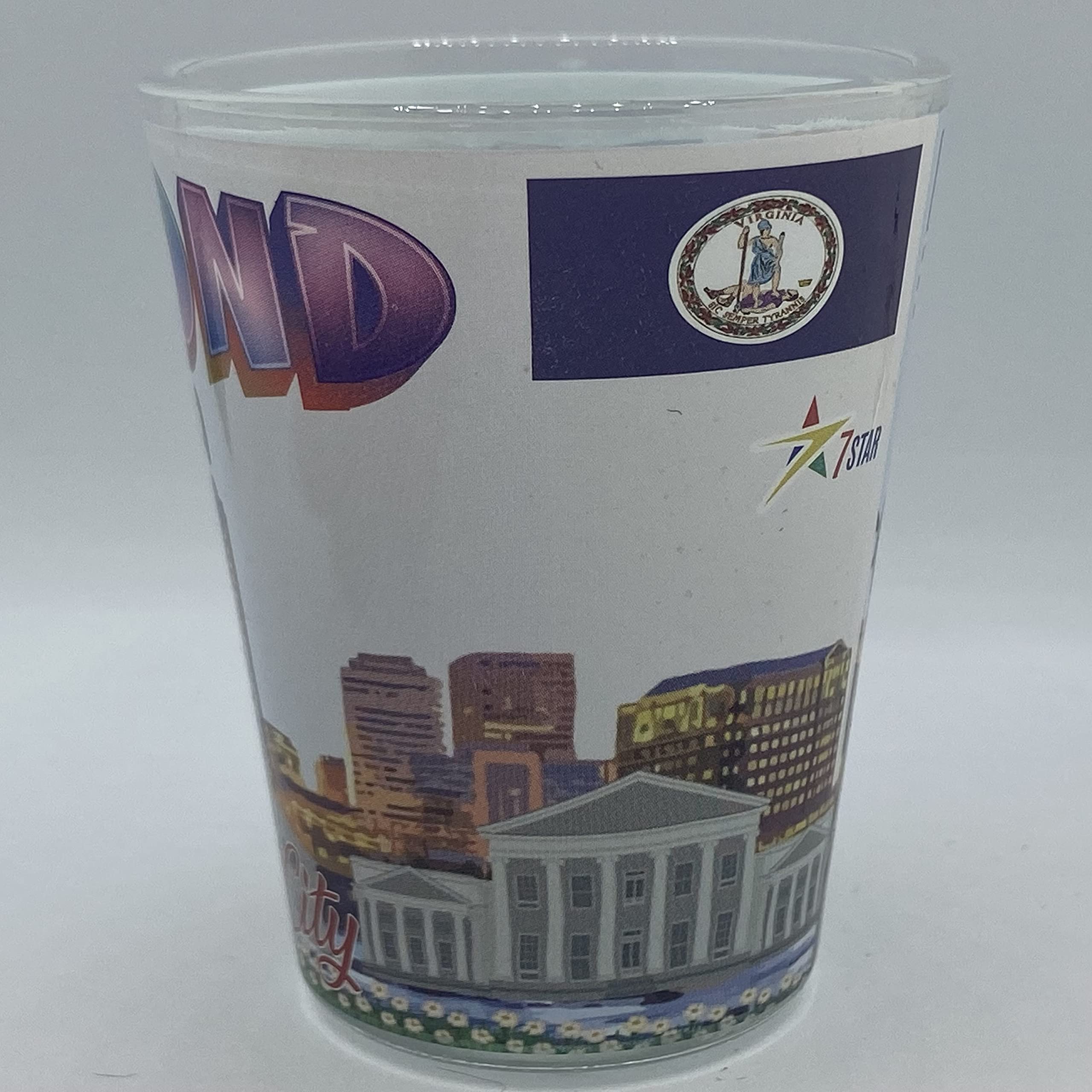 Richmond Virginia Shot Glass 2 Onz. 2.25" high x 1.9" Width