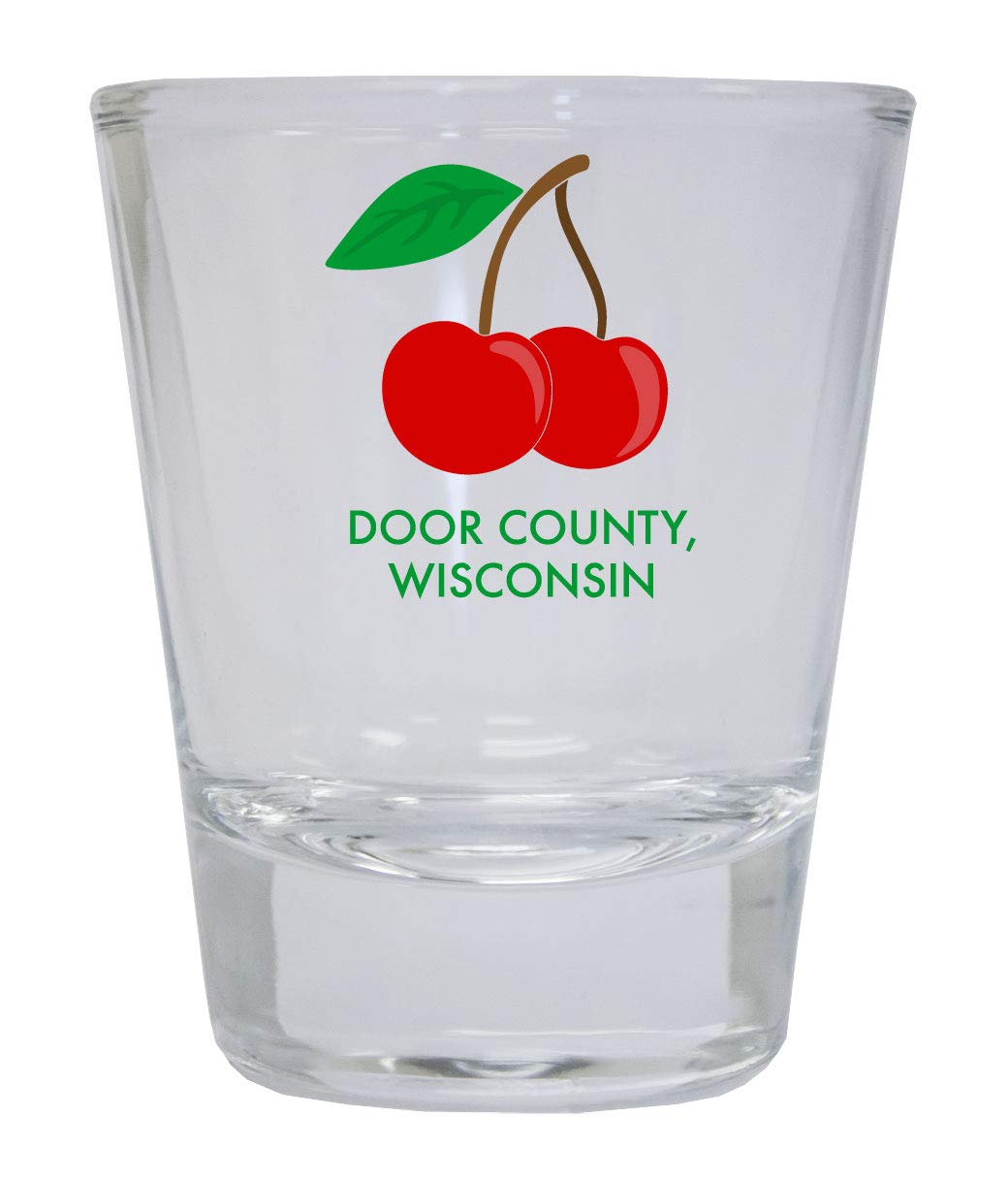 Door County Wisconsin Trendy Souvenir Round Shot Glass