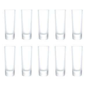 discount promos 10 frosted shooter shot glasses set, 2 oz. - barware, velvet - frosted
