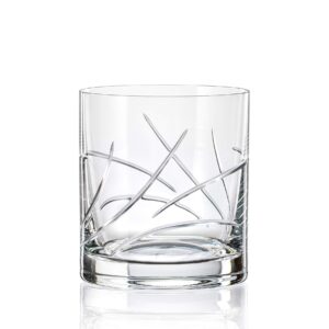 Barski Glass Tumbler - Old Fashioned - Whiskey Glasses - Classic Lowball - Set of 4 Tumblers - Rocks Glass - Bourbon - Scotch - Whisky - Cocktails - Cognac - 9.5 Oz. - Made in Europe