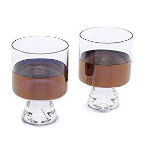 Tom Dixon Tank Low Ball Glasses Set, Clear/Copper, One Size