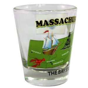 Souvenir Shot Glass - Massachusetts