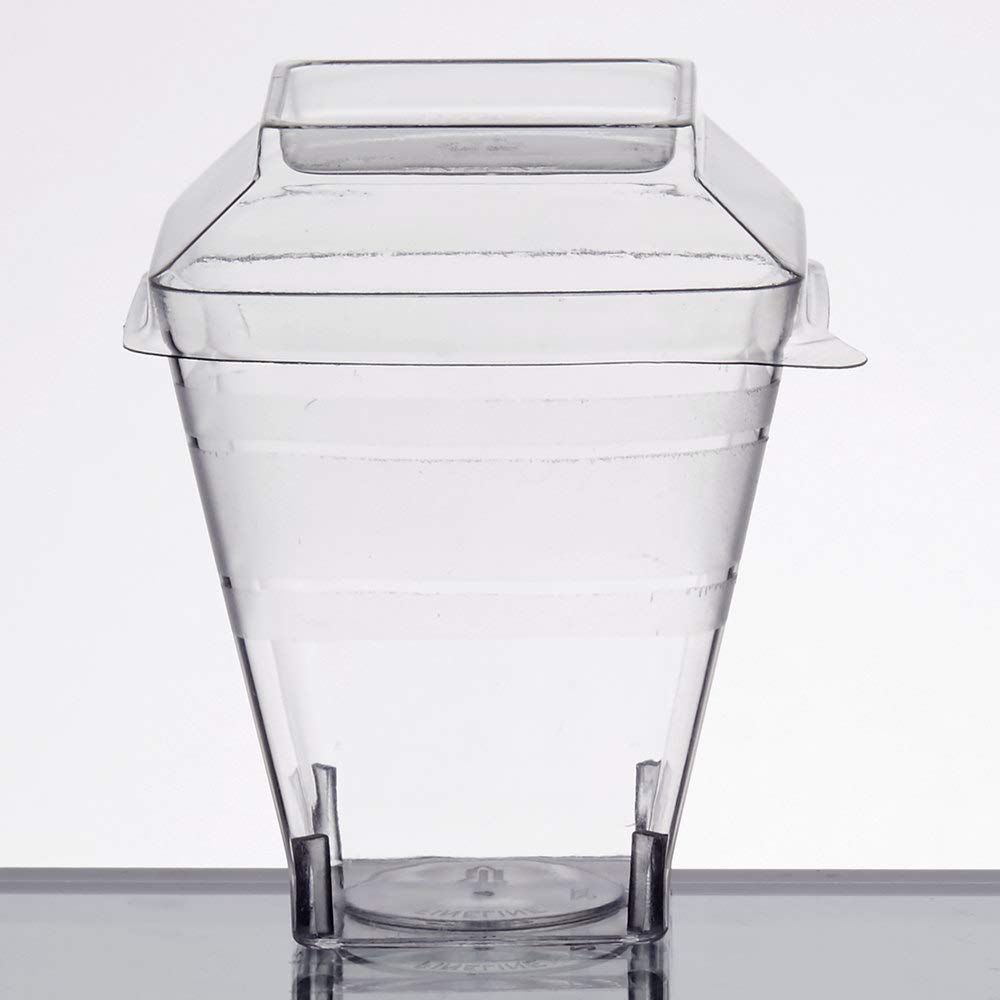 Fineline Settings Wavetrends Clear Flat Lid Pet For 2 oz. Shot Glass 1000 Pieces