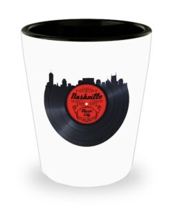 nashville music city shot glass for country music and vinyl fans_ab