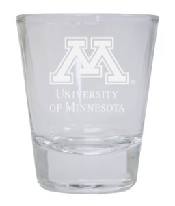 r and r imports minnesota gophers etched round shot glass officially licensed collegiate product