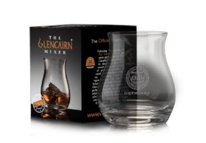 glencairn laphroaig islay crest branded canadian whisky glass in gift carton