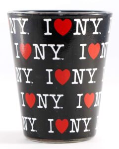 new york "i love ny" black shot glass ctm