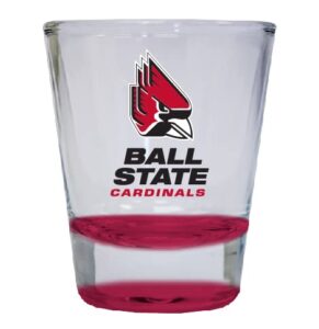 r and r imports ball state university 2 ounce color shot glasses red officially licensed collegiate product