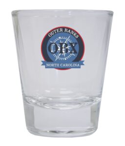 nc outer banks round shot glass