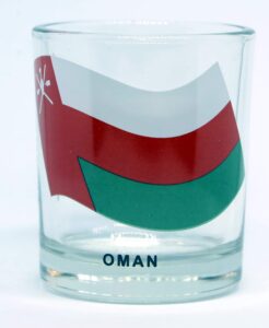 oman flag shot glass