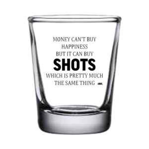 Rogue River Tactical Sarcastic Funny Shot Glass Gift Idea Money Happiness Shots