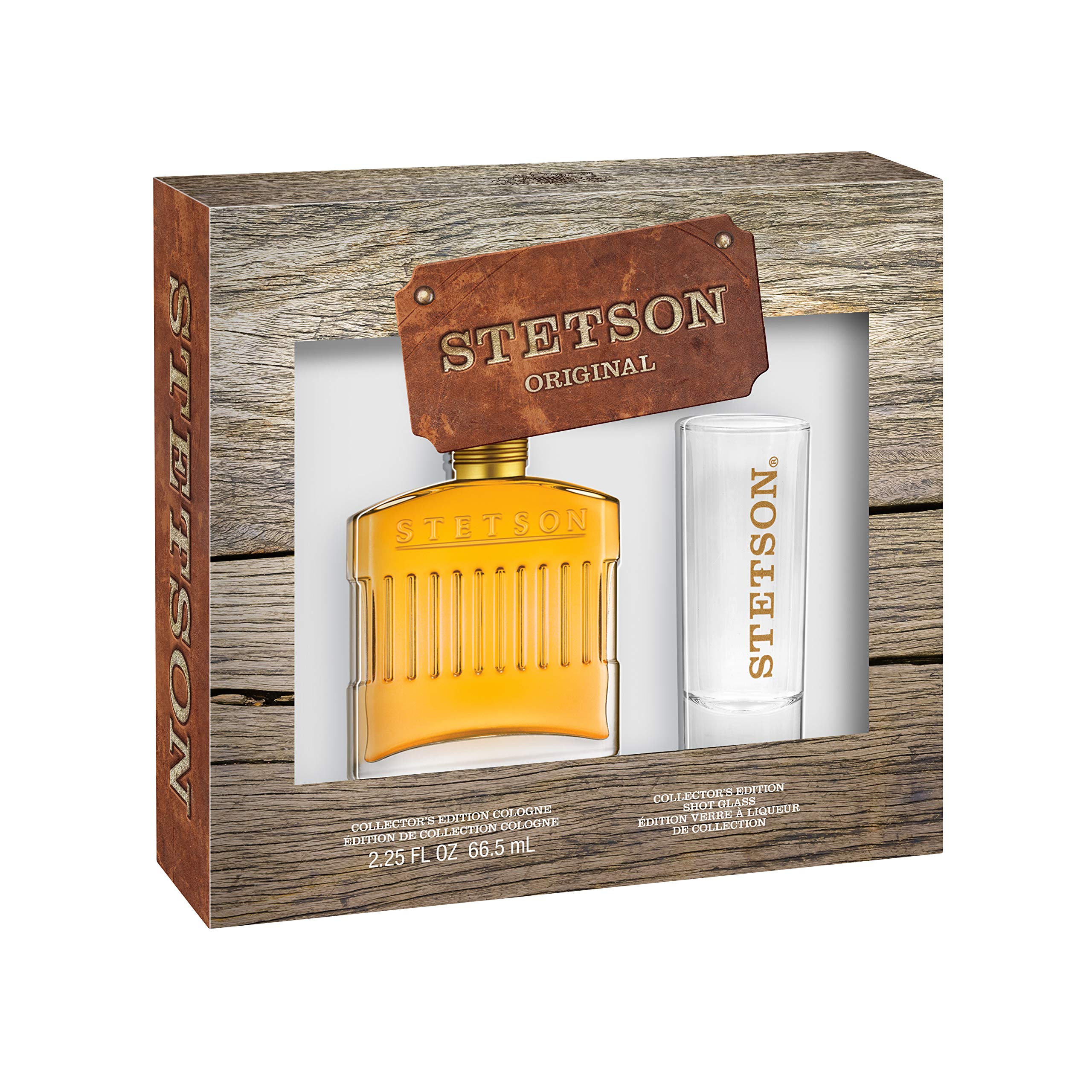 Stetson Original Leather Cologne & Gwp Shot Glass