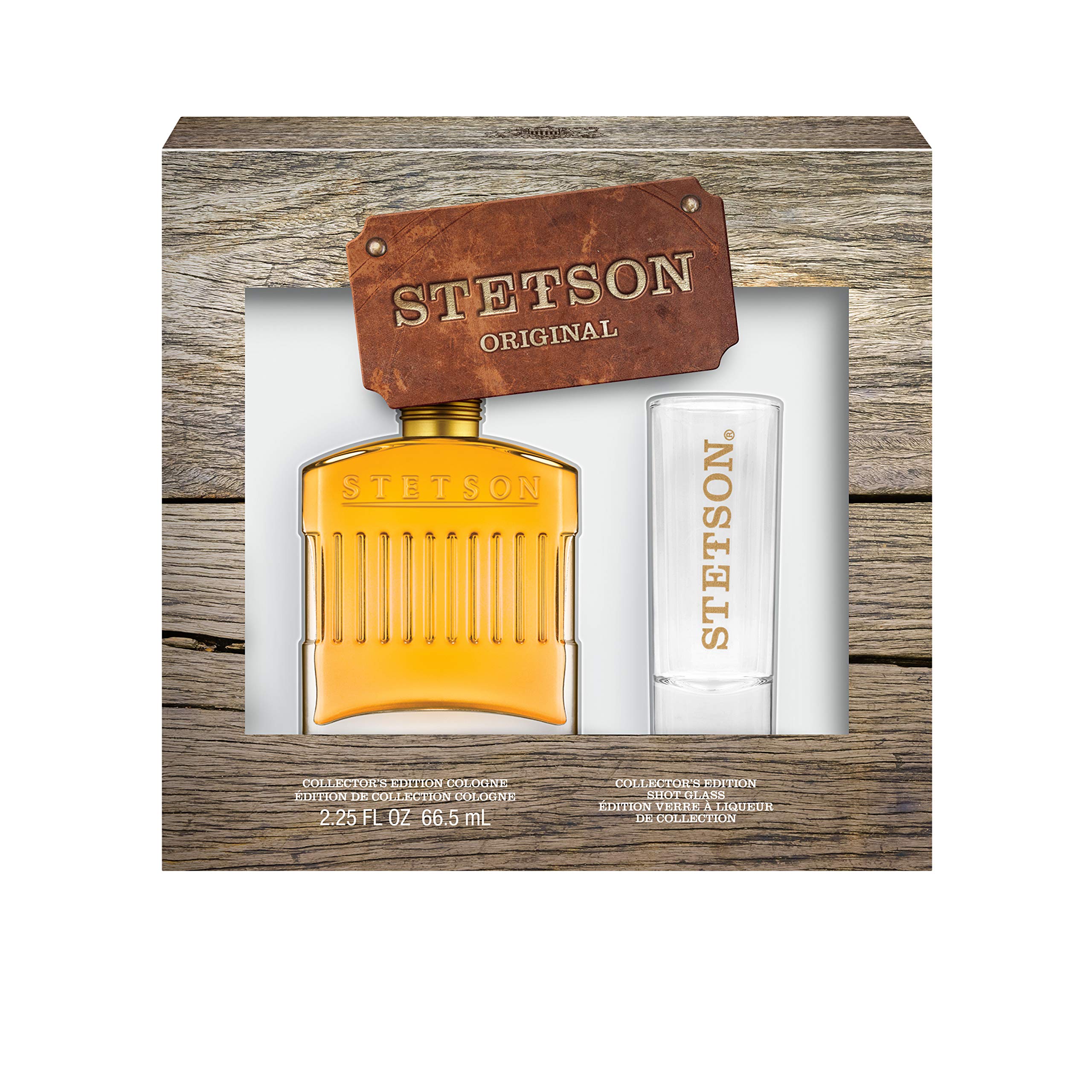 Stetson Original Leather Cologne & Gwp Shot Glass