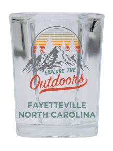 r and r imports fayetteville north carolina explore the outdoors souvenir 2 ounce square base liquor shot glass