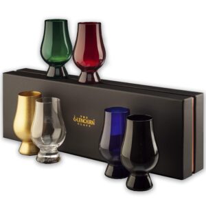 GLENCAIRN COLOURED WHISKY GLASS, FULL SET OF 6 IN PRESENTATION BOX