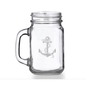 anchor mason jar mug