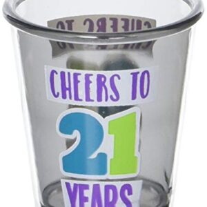 21st "Happy Birthday" Shot Glass Set