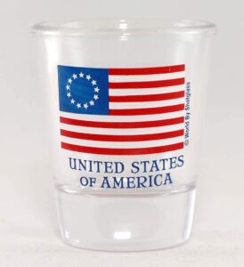 betsy ross united states of america (usa) flag shot glass