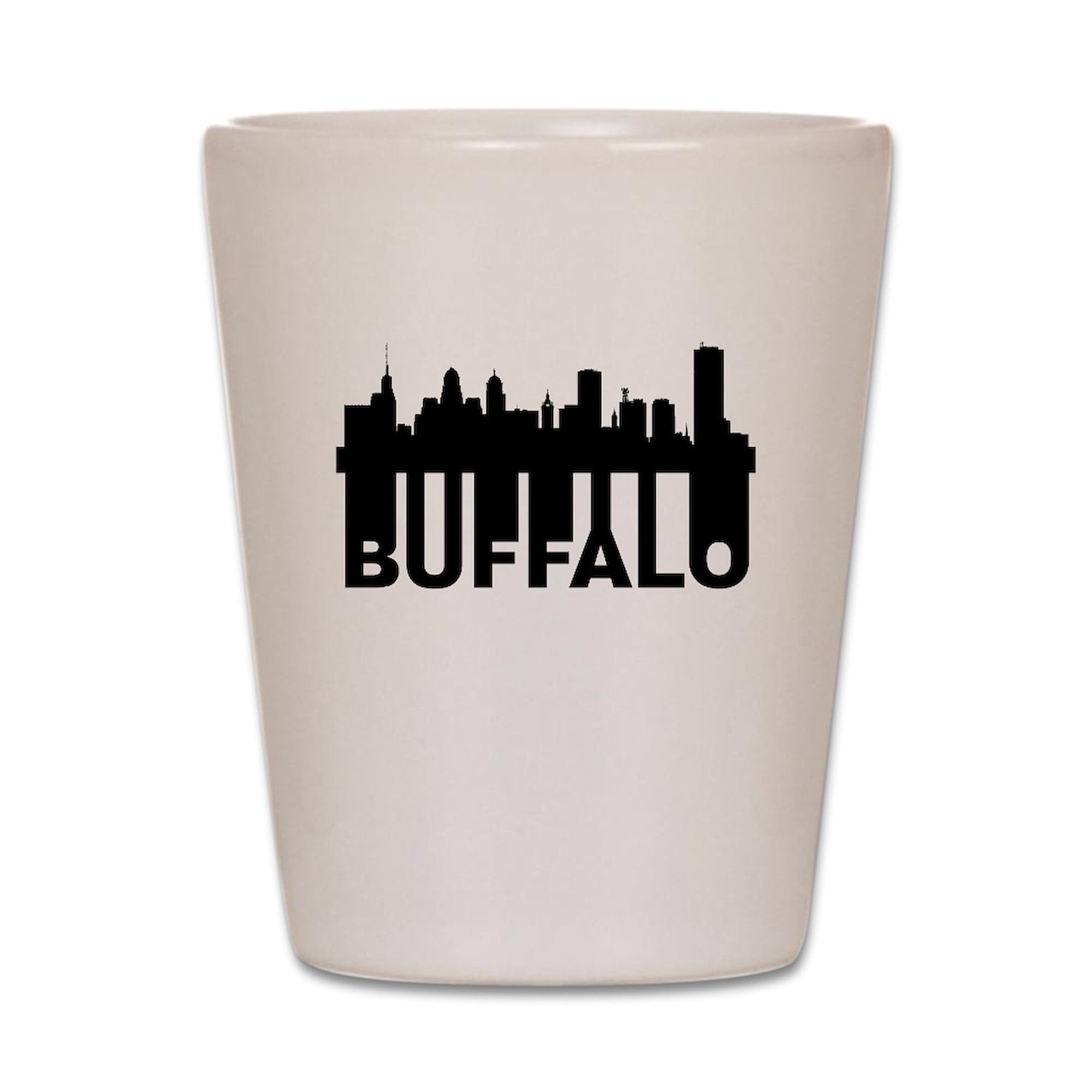 CafePress Roots Of Buffalo NY Skyline Unique and Funny Shot Glass