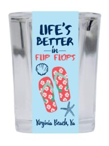 virginia beach nautical trendy souvenir square shot glass