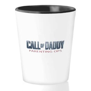 father's day shot glass 1.2oz - call of daddy parenting ops - awesome birthday gamer dad best fathers day