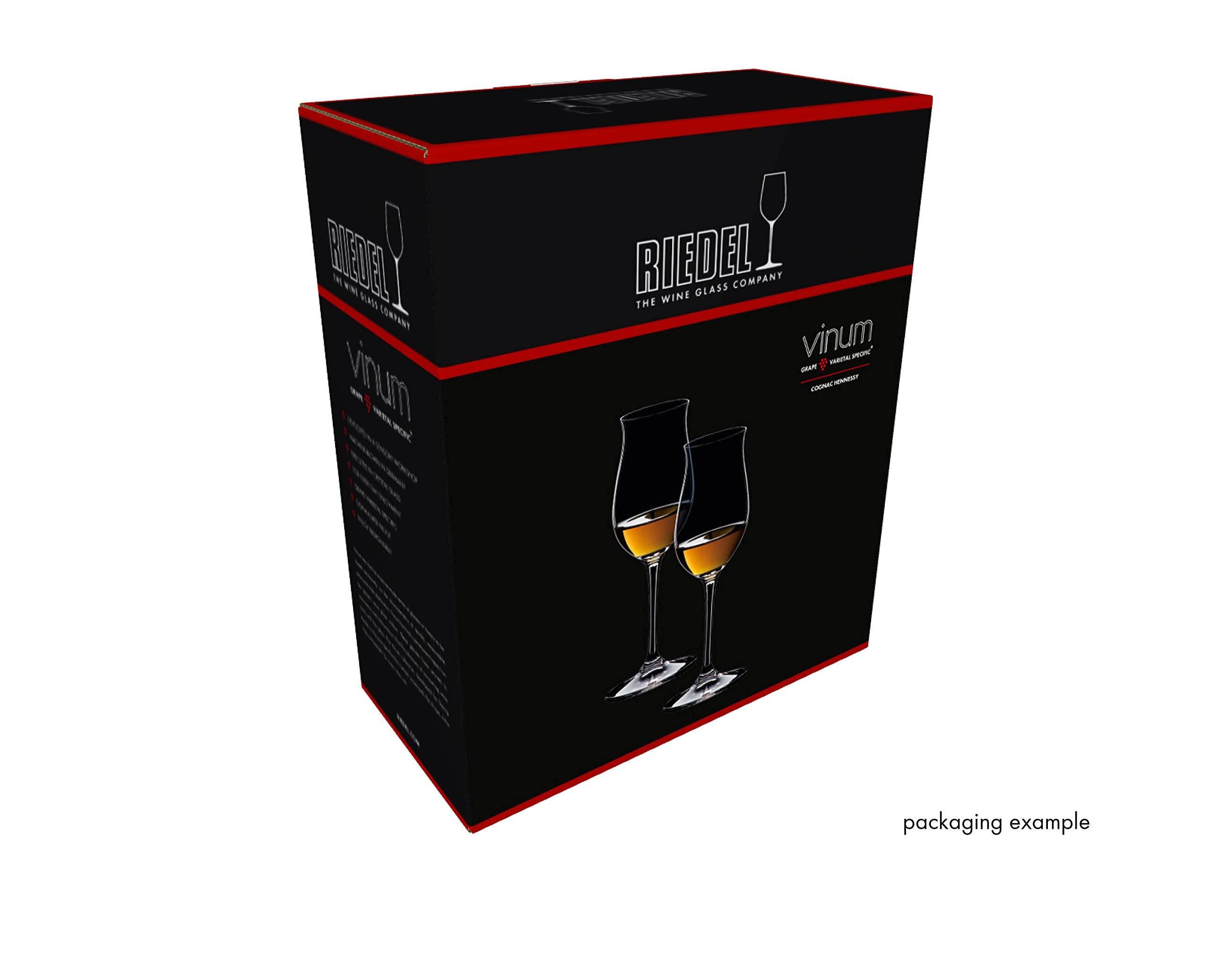 RIEDEL Vinum Cognac Hennessy 6416/71 Lead Crystal Glass 170 ml Set of 2