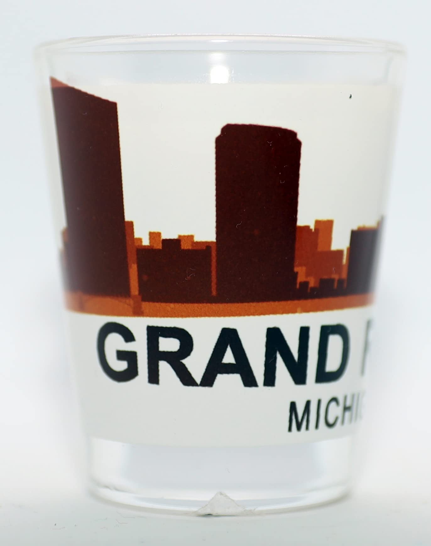 Grand Rapids Michigan Sunset Skyline Shot Glass